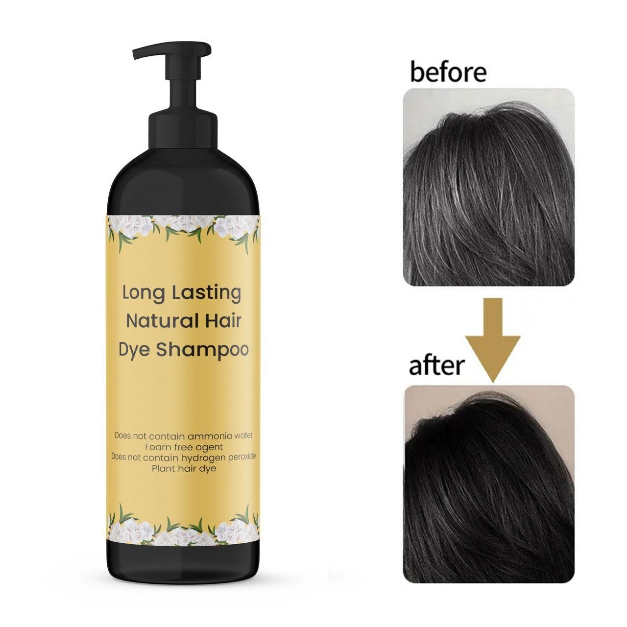 Japanese Hair Dye Shampoo – Turn white Hair Natural Black (Buy 1 Get 1 Free)
